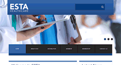 Desktop Screenshot of estahealthcare.com
