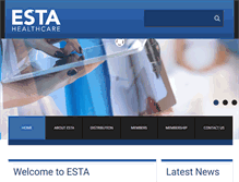 Tablet Screenshot of estahealthcare.com
